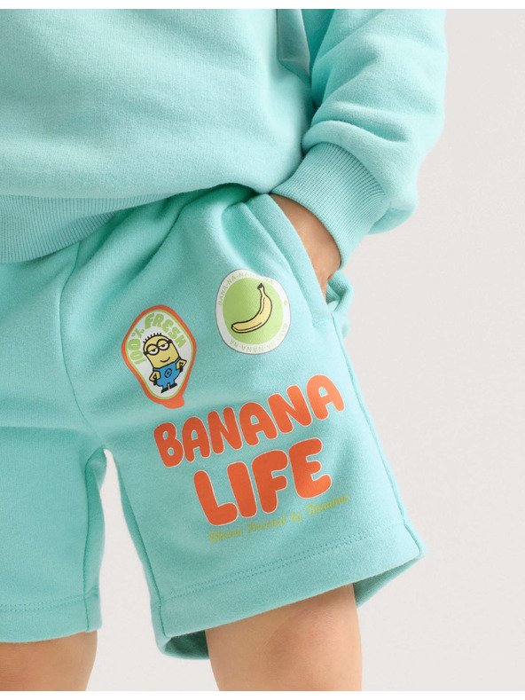 Marks & Spencer Kratke hlače s visokim udjelom pamuka i grafikom Minions™ (2–8 godina) Marks & Spencer zelena