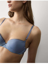 Marks & Spencer Balkonski grudnjak push-up Boston od mikrovlakna s kostijima Marks & Spencer plava