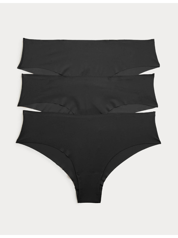 Marks & Spencer Kompleta od 3 kom gaća sa niskom strukom Body Invisibles™ bez VPL Marks & Spencer crna