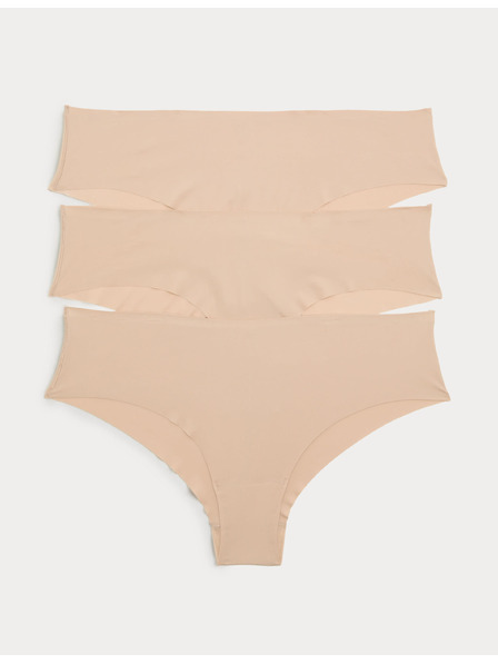 Marks & Spencer Kompleta od 3 kom gaća sa niskom strukom Body Invisibles™ bez VPL Marks & Spencer bež