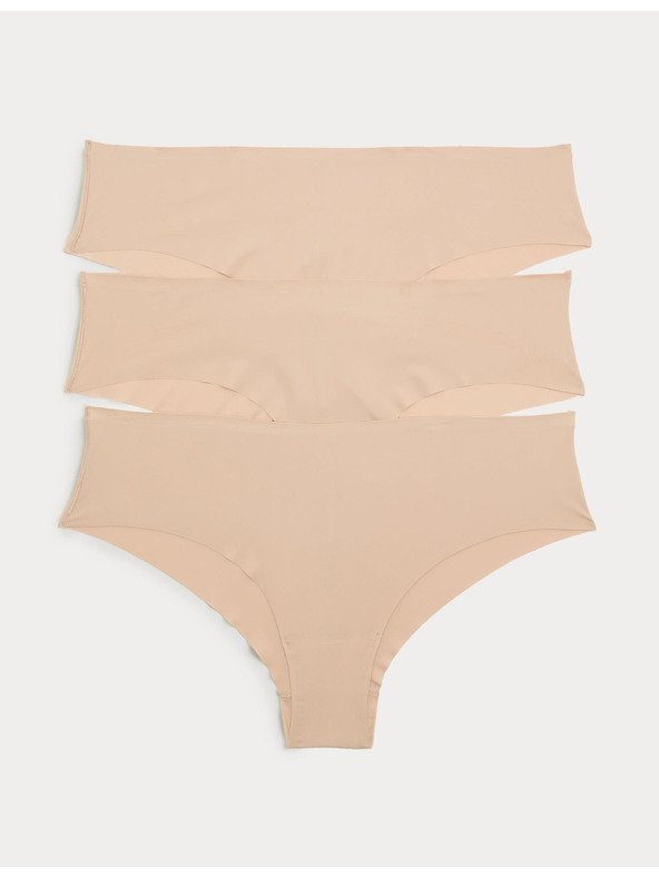 Marks & Spencer Kompleta od 3 kom gaća sa niskom strukom Body Invisibles™ bez VPL Marks & Spencer bež