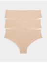 Marks & Spencer Kompleta od 3 kom gaća sa niskom strukom Body Invisibles™ bez VPL Marks & Spencer bež