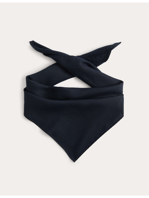 Marks & Spencer Bandana šal s motivom riblje kosti od mješavine lana Marks & Spencer mornaričko plava