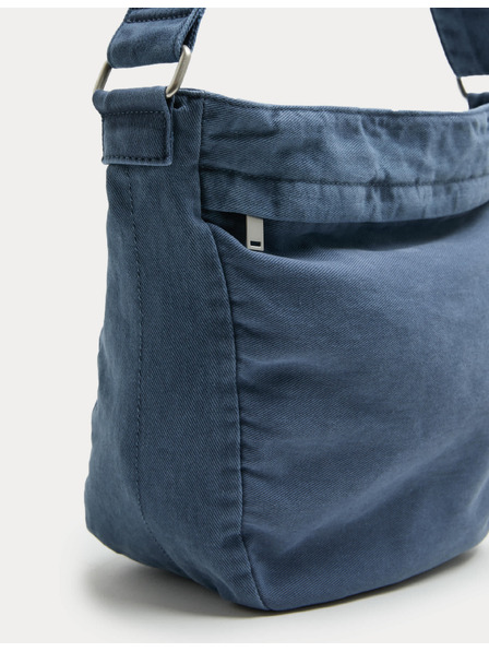 Marks & Spencer Neformalna keprena torba preko ramena Marks & Spencer plava