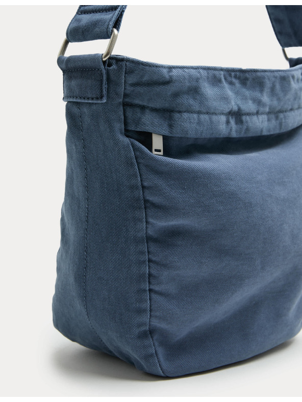 Marks & Spencer Neformalna keprena torba preko ramena Marks & Spencer plava
