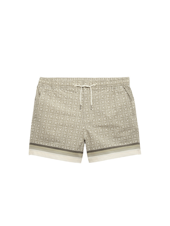 Marks & Spencer Brzo sušeće kupaće šorce s geometrijskim printom Marks & Spencer zelena