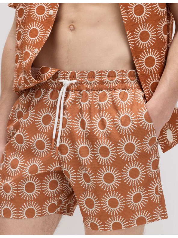 Marks & Spencer Brzo sušeće kupaće šorce s teksturom Marks & Spencer narančasta