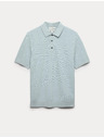 Marks & Spencer Pletena polo majica s teksturom i visokim udjelom pamuka Marks & Spencer plava