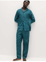 Marks & Spencer Pidžama od 100% pamuka s geometrijskim printom Marks & Spencer zelena