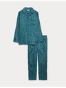Marks & Spencer Pidžama od 100% pamuka s geometrijskim printom Marks & Spencer zelena