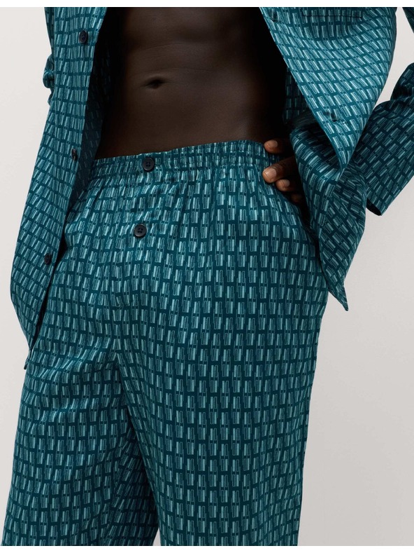 Marks & Spencer Pidžama od 100% pamuka s geometrijskim printom Marks & Spencer zelena