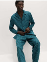 Marks & Spencer Pidžama od 100% pamuka s geometrijskim printom Marks & Spencer zelena