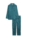 Marks & Spencer Pidžama od 100% pamuka s geometrijskim printom Marks & Spencer zelena