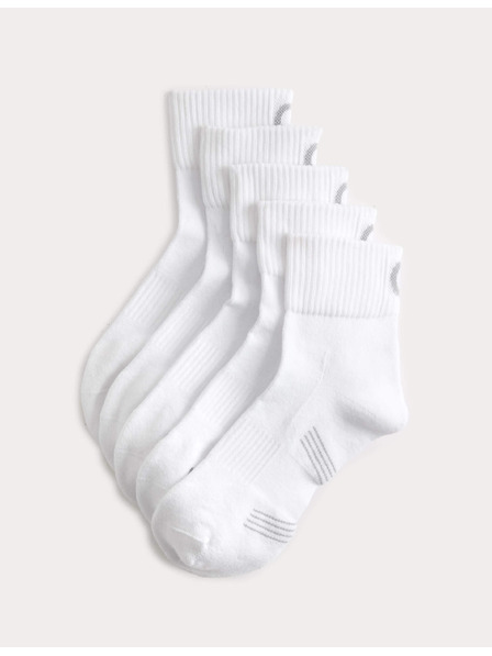 Marks & Spencer 5 pari sportskih prigušenih čarapa s visokim sadržajem pamuka, tehnologijom Freshfeet i ojačanom stopalnom Marks & Spencer bijela