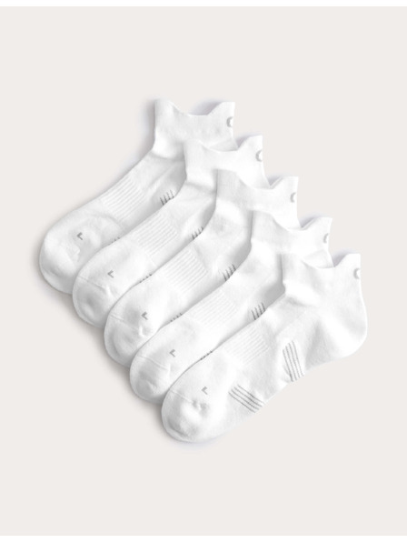 Marks & Spencer Prigušene kratke čarape Trainer Liners™ s tehnologijom Cool & Fresh™, 5 pari u pakiranju Marks & Spencer bijela