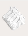 Marks & Spencer Prigušene kratke čarape Trainer Liners™ s tehnologijom Cool & Fresh™, 5 pari u pakiranju Marks & Spencer bijela