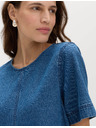 Marks & Spencer Tekoća denimska mini majična haljina od čistog pamuka Marks & Spencer mornarska plava