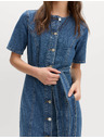 Marks & Spencer Denimska zapinjajuća midi haljina s istaknuta struk Marks & Spencer mornarska plava
