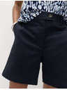 Marks & Spencer Chino šortice s visokim strukom s visokim udjelom pamuka Marks & Spencer mornarica plava