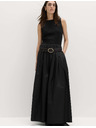 Marks & Spencer Plisirana maxi suknja od čiste pamuka Marks & Spencer crna