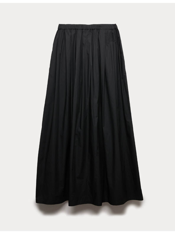 Marks & Spencer Plisirana maxi suknja od čiste pamuka Marks & Spencer crna