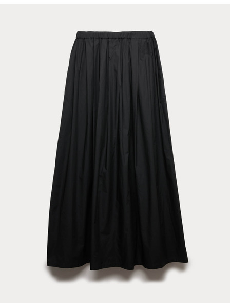 Marks & Spencer Plisirana maxi suknja od čiste pamuka Marks & Spencer crna