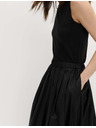 Marks & Spencer Plisirana maxi suknja od čiste pamuka Marks & Spencer crna