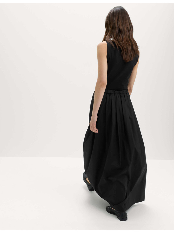 Marks & Spencer Plisirana maxi suknja od čiste pamuka Marks & Spencer crna