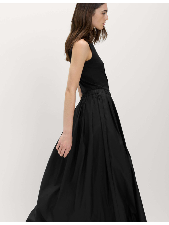 Marks & Spencer Plisirana maxi suknja od čiste pamuka Marks & Spencer crna