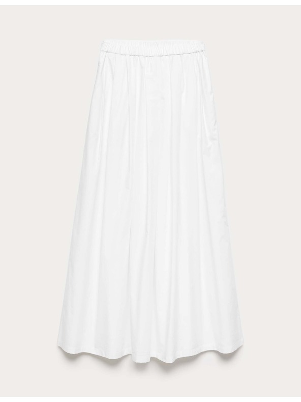 Marks & Spencer Plisirana maxi suknja od čiste pamuka Marks & Spencer bijela