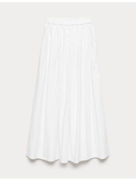 Marks & Spencer Plisirana maxi suknja od čiste pamuka Marks & Spencer bijela