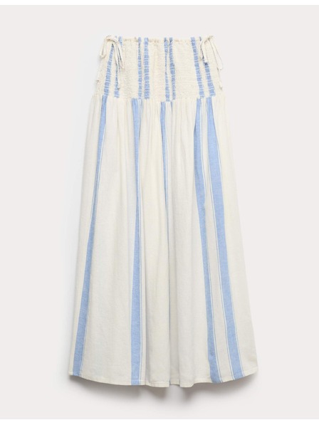 Marks & Spencer Maxi suknja s visokim udjelom lana s vezanjem Marks & Spencer plava