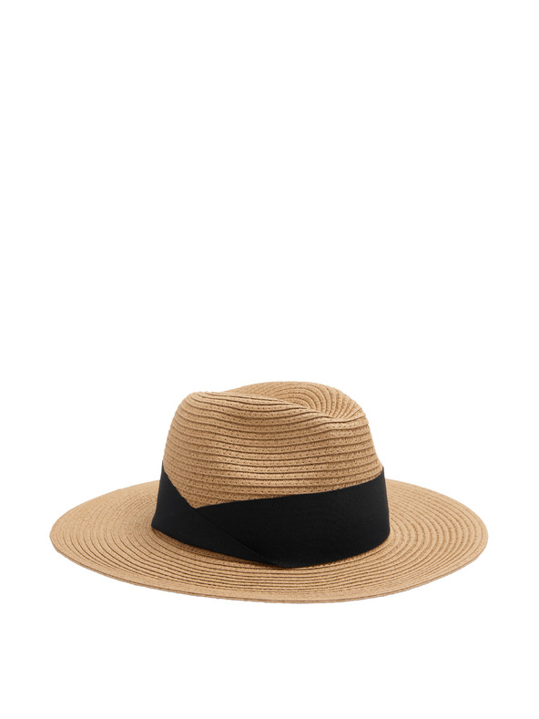 Marks & Spencer Papirni slamnjak fedora Marks & Spencer bež