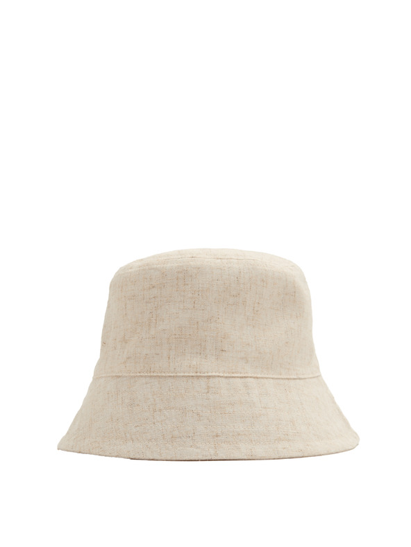 Marks & Spencer Platneni šešir tipa bucket s lanom Marks & Spencer kremasta