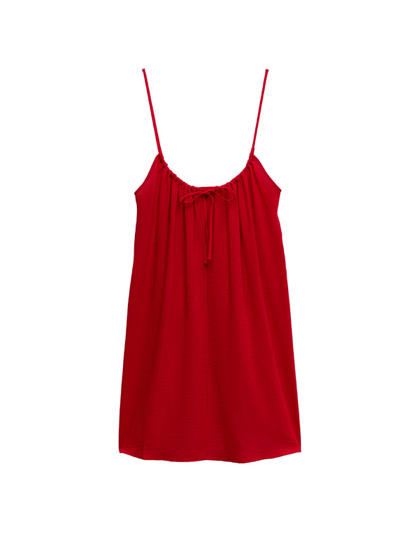 Marks & Spencer Rastegljive mini haljine s vezanjem sprijeda Marks & Spencer crvena