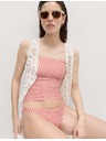 Marks & Spencer Tankini majica sa nabinama i printom Marks & Spencer crvena