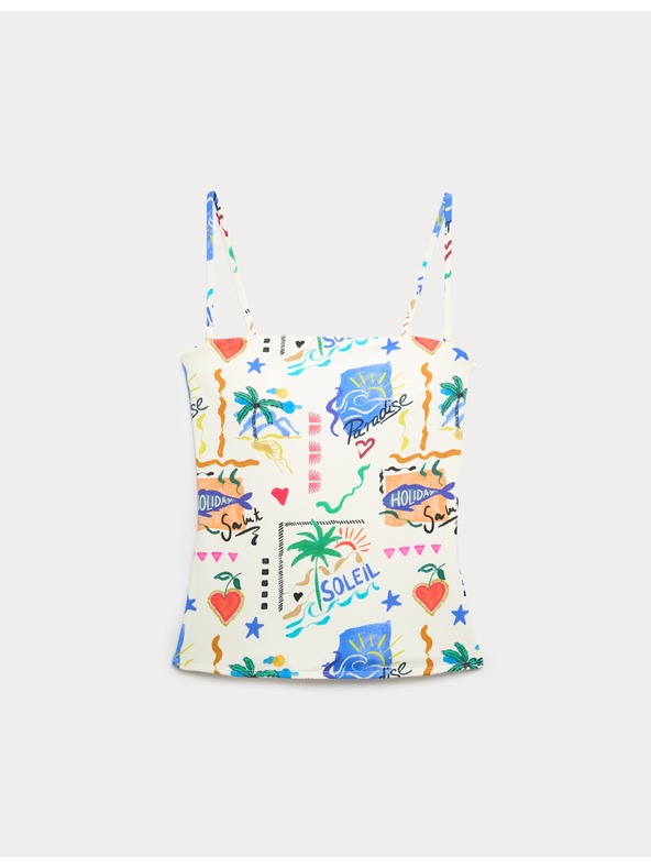 Marks & Spencer Tankini majica sa nabinama i printom Marks & Spencer viševrsta