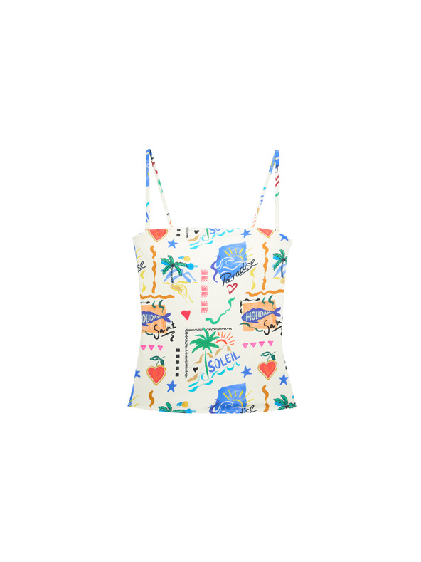 Marks & Spencer Tankini majica sa nabinama i printom Marks & Spencer viševrsta