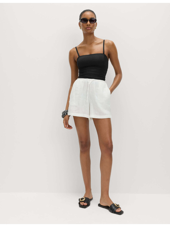 Marks & Spencer Nabrana tankini s kvadratnim izrezom koja modelira trbuh Marks & Spencer crna