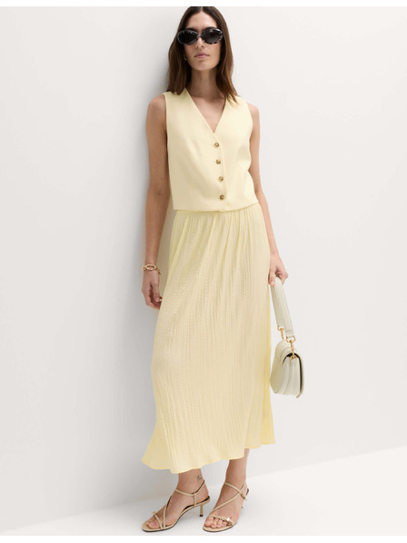 Marks & Spencer Plisirana midi suknja sa teksturom Marks & Spencer žuta