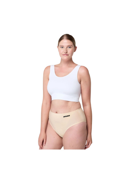 WUKA Menstruacijske gaće Wuka bez šavova Stretch Midi Brief Heavy bež