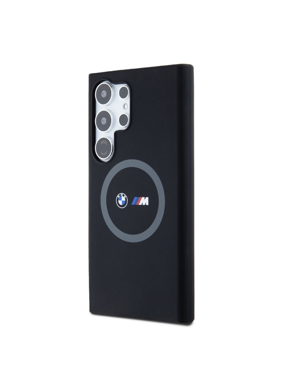 BMW BMW M Printed Round and Logo Magsafe Silikonska Zaštita za Samsung Galaxy S24 Ultra Black