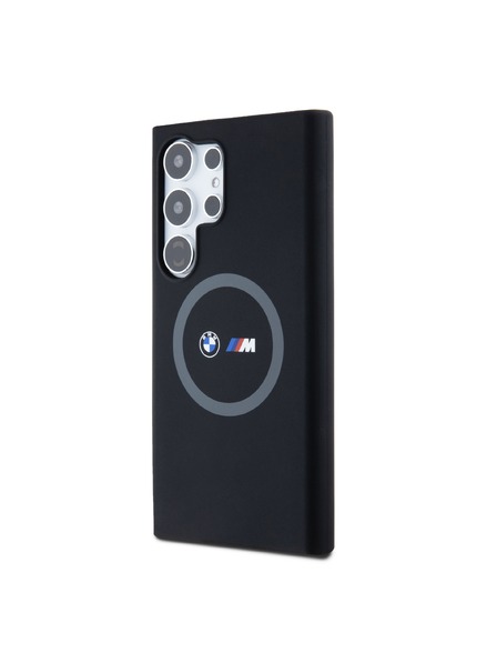 BMW BMW M Printed Round and Logo Magsafe Silikonska Zaštita za Samsung Galaxy S24 Ultra Black