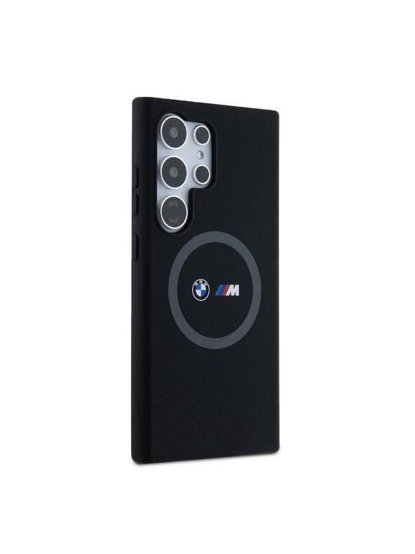 BMW BMW M Printed Round and Logo Magsafe Silikonska Zaštita za Samsung Galaxy S24 Ultra Black