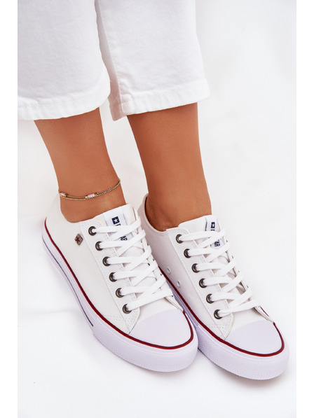 BIG STAR SHOES Ženski nisko do gležnja patike Big Star – bijele