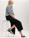 Marks & Spencer A-linija maksi suknja s visokim udjelom lana Marks & Spencer crna