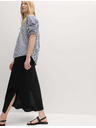 Marks & Spencer A-linija maksi suknja s visokim udjelom lana Marks & Spencer crna