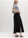 Marks & Spencer A-linija maksi suknja s visokim udjelom lana Marks & Spencer crna