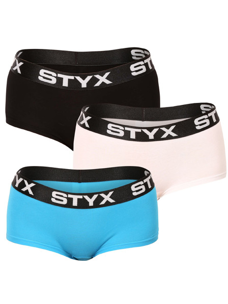 Styx Komplet od tri - ženske gaće Styx s nogavicama u više boja