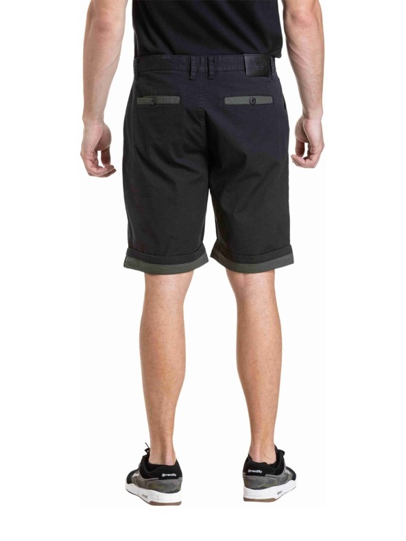 Meatfly Meatfly muške kratke hlače Barry 2.0 Black / Army Green Ripstop